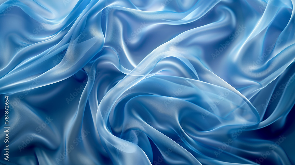 Fototapeta premium Background imaginary blue fabric pattern