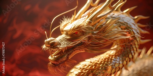 The Golden Dragon A Symbol of Power and Wisdom Generative AI © Bipul Kumar