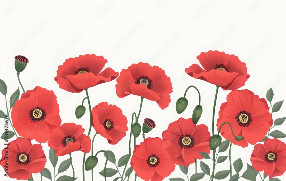 9 may, National celebration of victory day in Russia. Remembrance Day background with poppy flowers and text 9 may, National celebration of victory day in Russia. Remembrance Day background with poppy flowers and text