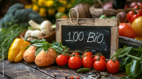 Fresh Produce Market 100% Bio-Organic Generative AI