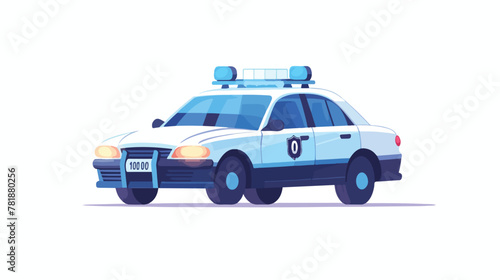 Police car patrol icon image vector illustration de