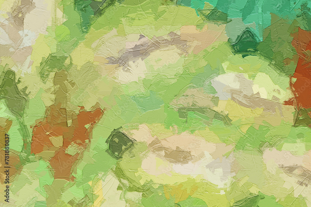 Oil paintings and various flowers, lotus leaves, lotus flowers, tigers, and beautiful streams Oil paintings and various flowers, lotus leaves, lotus flowers, tigers, and beautiful streams