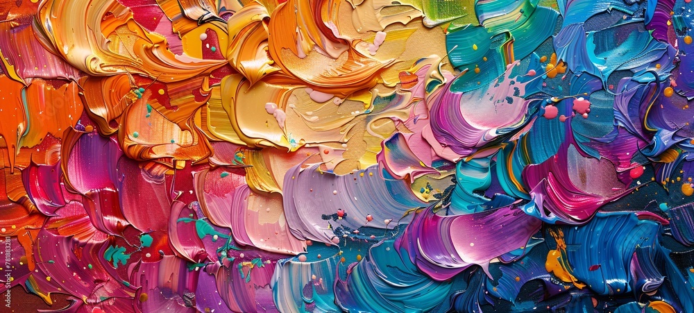 Vibrant Palette A Colorful Journey Through the Art of Painting Generative AI