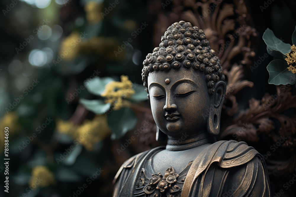 Buddha sculpture image. Buddhist religion. Topics related to the Buddhist religion. Asian country. Asian country. China. Japan. Thailand. Spirituality and relaxation.