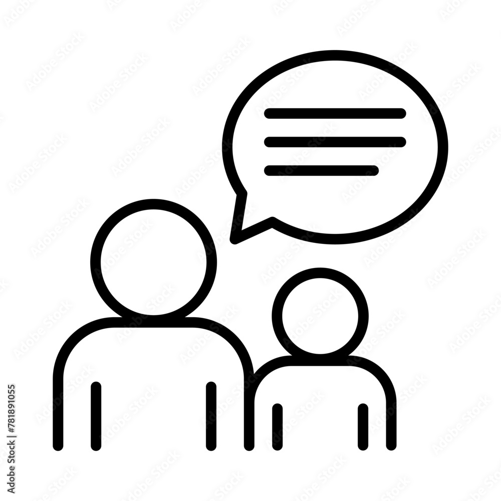 Talking, speaking icon Talking, speaking icon