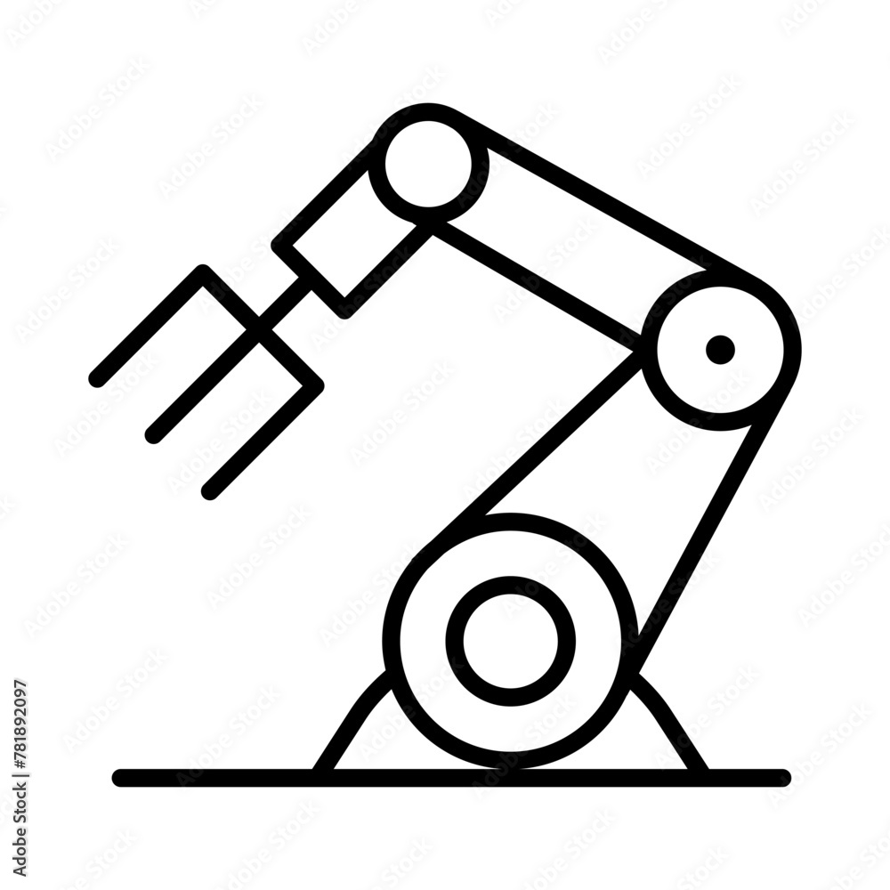 Robot arm icon Robot arm icon