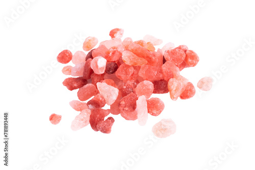 himalayan salt on isolated background