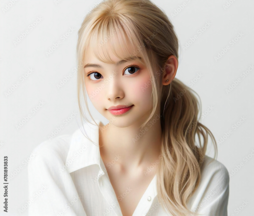 白いブラウスの美少女
白いブラウスの美少女