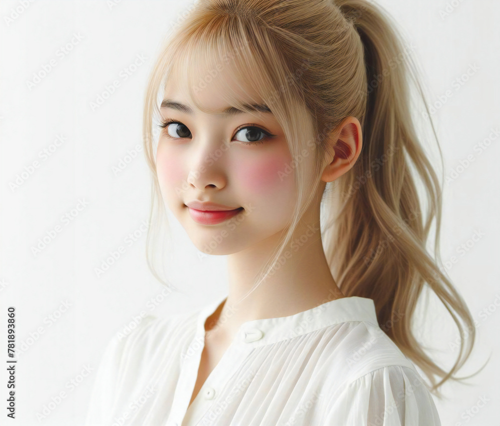 白いブラウスの美少女
白いブラウスの美少女