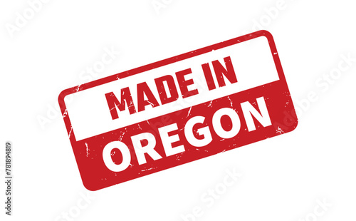 Made In Oregon Rubber Stamp