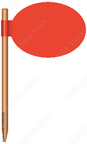 Vector illustration of a red circular sign © blueringmedia