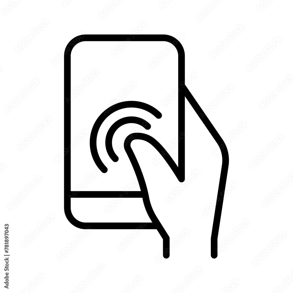Obraz premium Touch screen icon