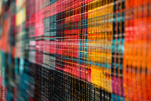 Closeup of AIa  s screen, displaying its prowess in weaving stories and texts photo