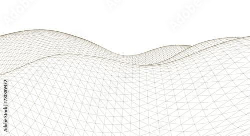 abstract geometric surface wave 3d	

