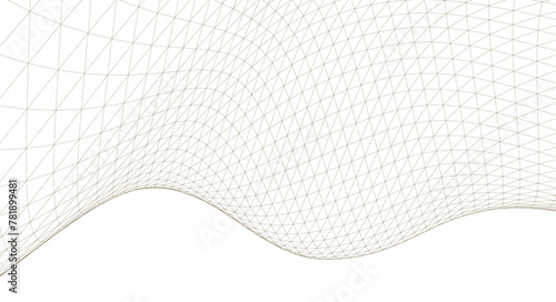 abstract geometric surface wave 3d	
