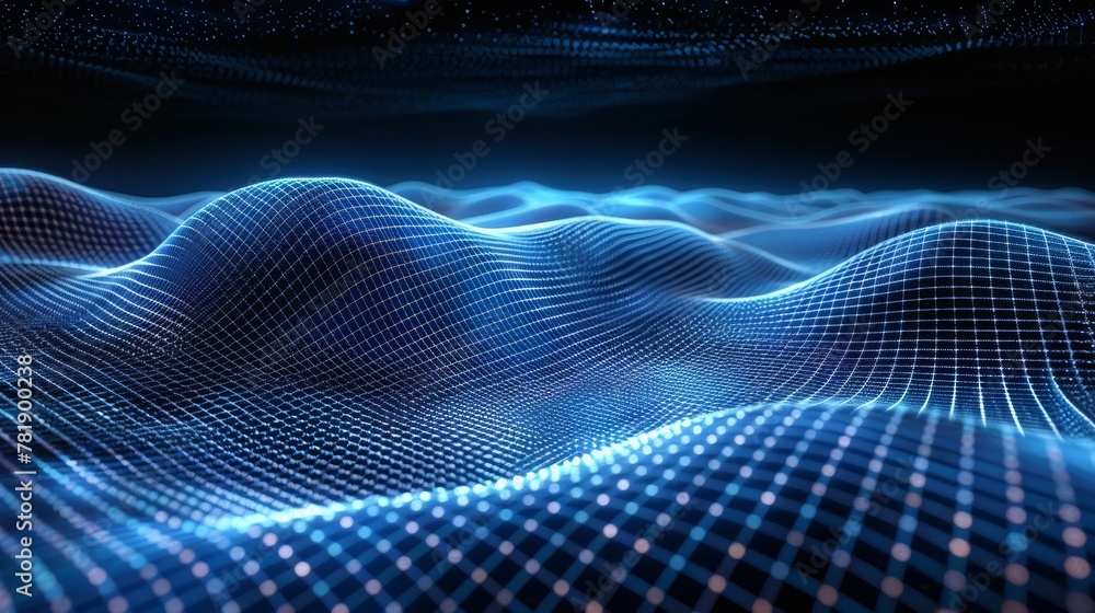 Abstract Grid: A 3D vector illustration of a grid-like mesh enveloping an object Abstract Grid: A 3D vector illustration of a grid-like mesh enveloping an object