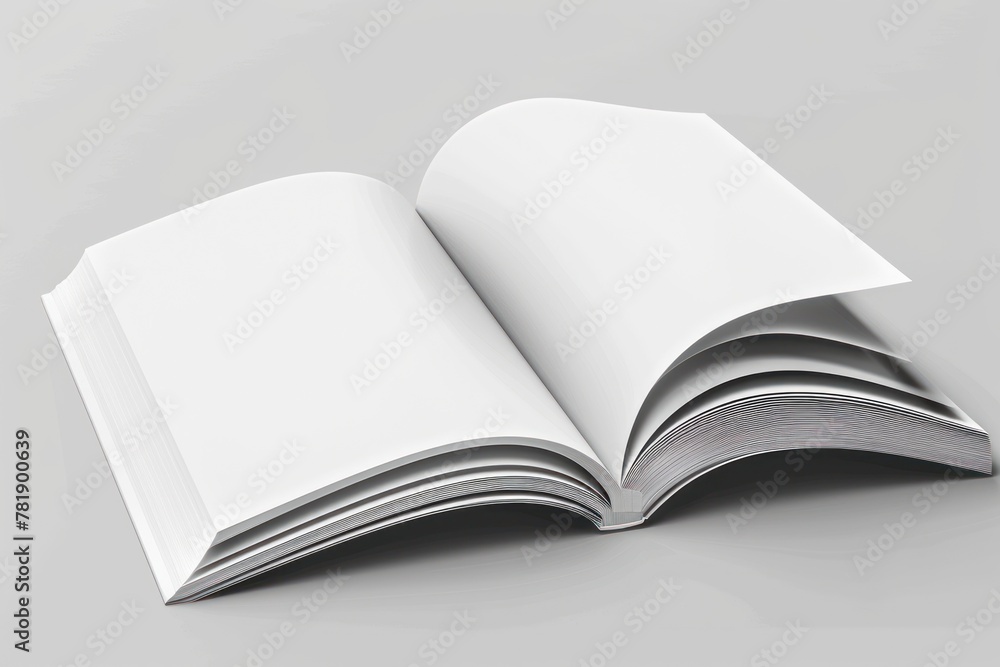 A stylish mockup featuring a magazine, ideal for creating professional presentations A stylish mockup featuring a magazine, ideal for creating professional presentations