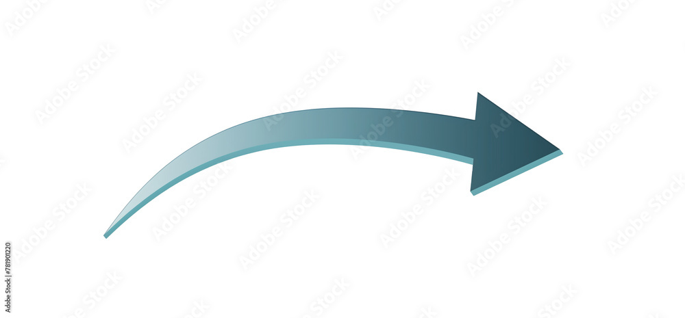 Simple arrow icon curved PNG on a transparent Simple arrow icon curved PNG on a transparent
