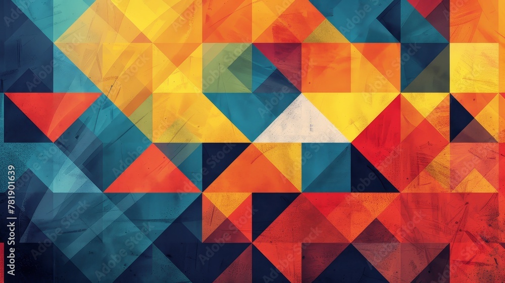 Geometric Patterns: A vector illustration showcasing a series of overlapping triangles Geometric Patterns: A vector illustration showcasing a series of overlapping triangles