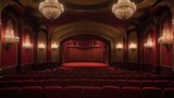 Empty theater hall
