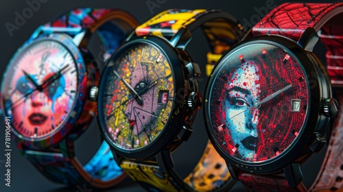 Vibrant Watches With Painted Faces