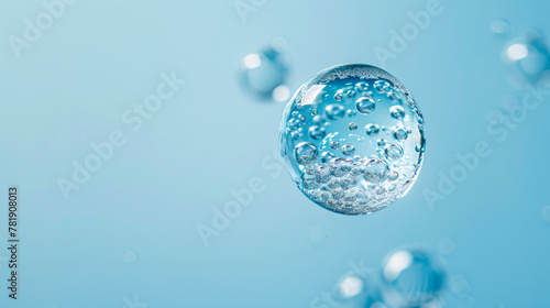 Macro Bubble Drop: Ultra-Sharp Minimalistic Texture in High Definition