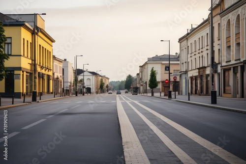 Serene Dawn in a Sleepy Town