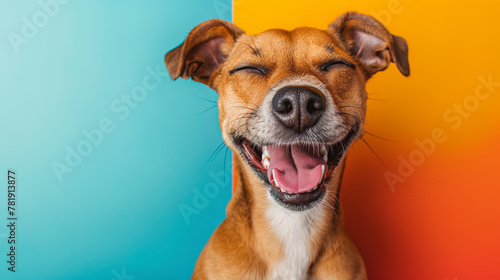 Portrait of a happy dog smiling © Rymden