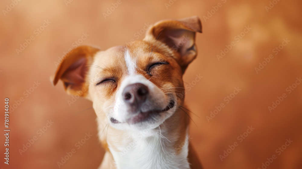 Portrait of a happy dog smiling Portrait of a happy dog smiling