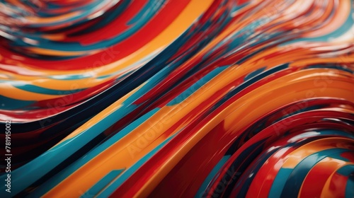 A close up of a colorful swirl pattern on some sort of surface. AI.