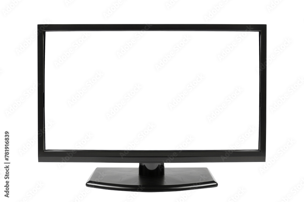 Monitor screen with empty displays isolated background, flat view of computer screen, electronic device for showing detail. Monitor screen with empty displays isolated background, flat view of computer screen, electronic device for showing detail.