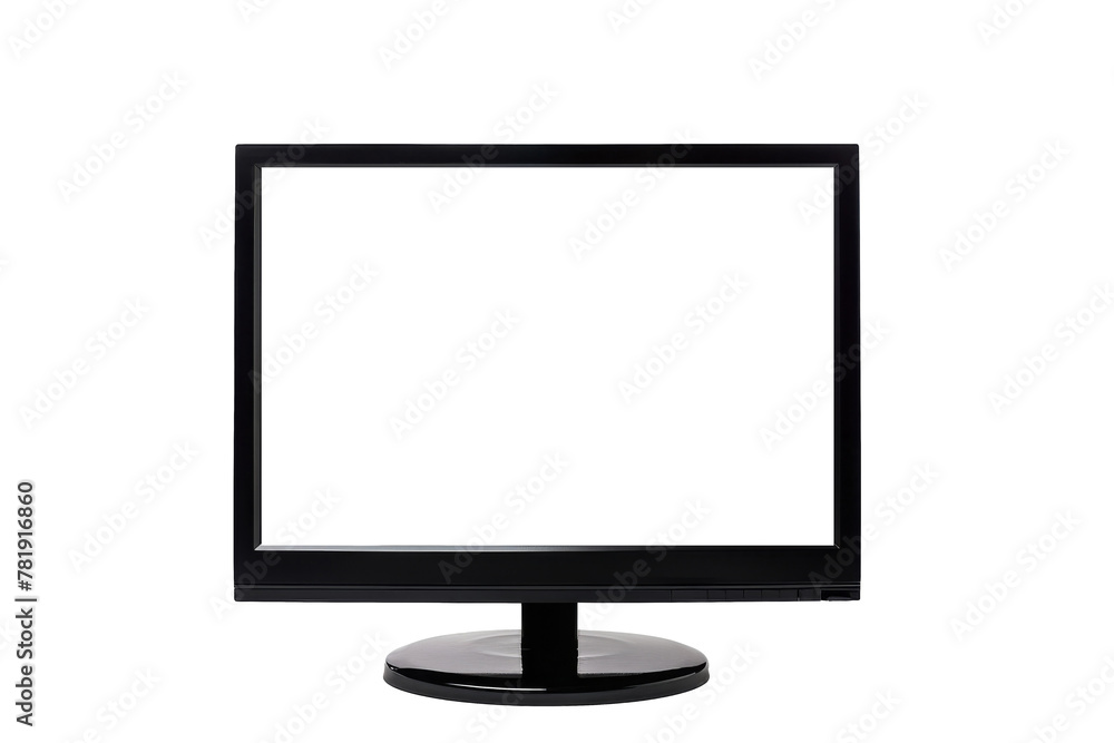 Monitor screen with empty displays isolated background, flat view of computer screen, electronic device for showing detail. Monitor screen with empty displays isolated background, flat view of computer screen, electronic device for showing detail.