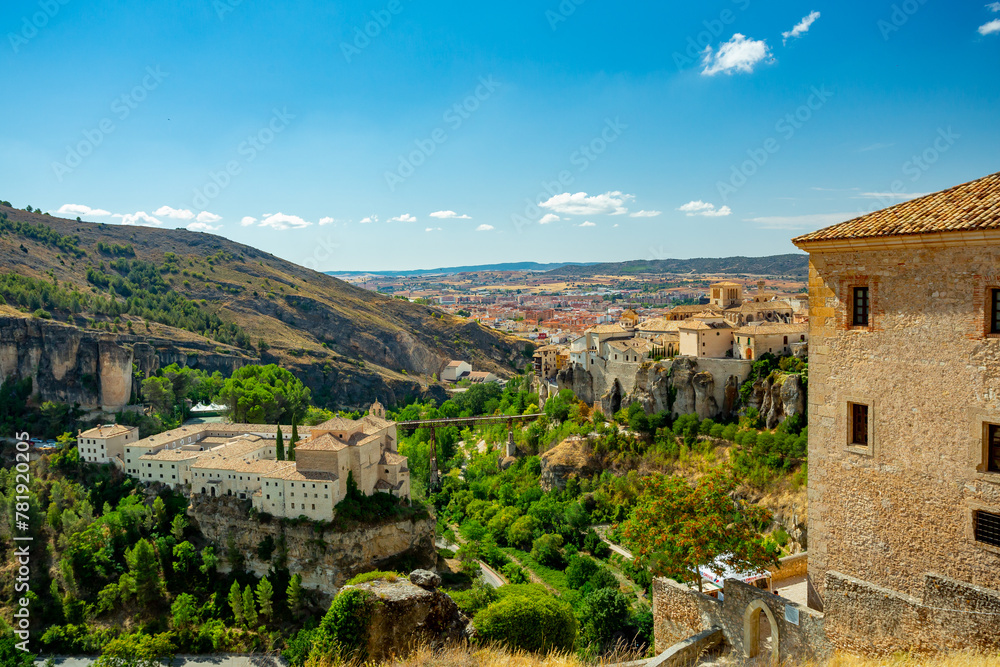 Cuenca, Spain. View over the old town