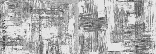 Grungy backgrounds rough paint strokes on canvas, black and white grunge texture, abstract paintings, cross hatching backdrop