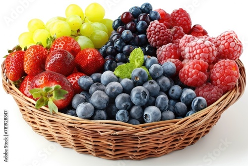 Wallpaper Mural fresh fruits product with basket professional advertising food photography Torontodigital.ca