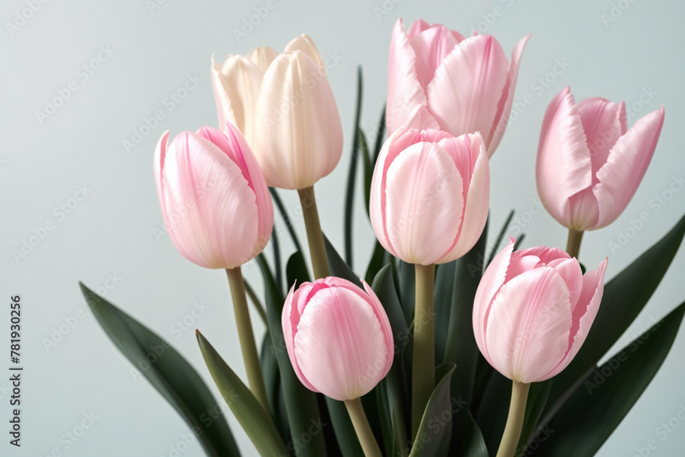 Obraz premium pink tulips