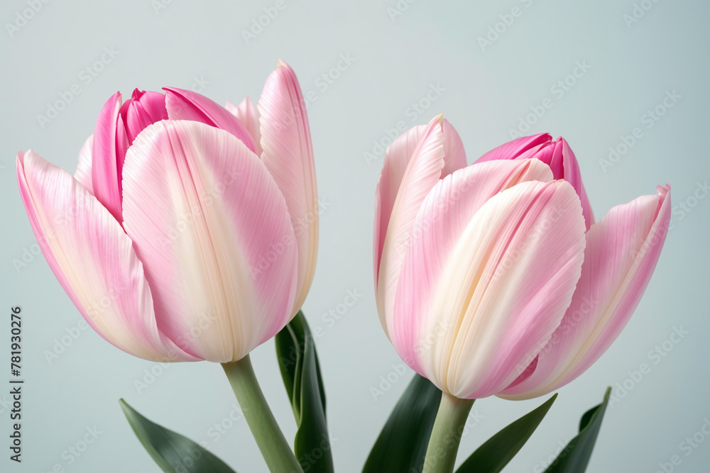 Naklejka premium pink tulips