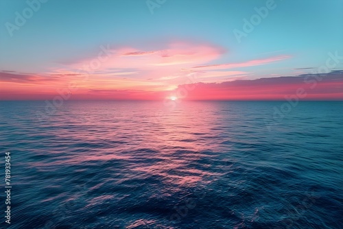 Serenity Seascape: Pastel Sunset Harmony. Concept Pastel Sunset, Harmony, Seascape, Serenity