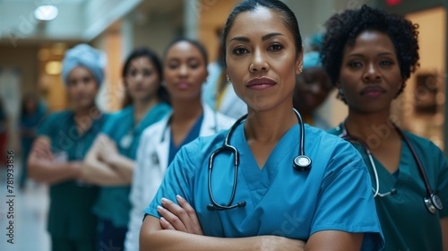 Diverse Healthcare Team: Nurses, Doctors, and Professionals Collaborating for Patient Care