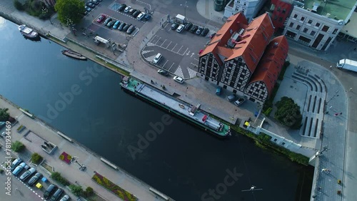 Mostowa River Brda Bydgoszcz Rzeka Plac Teatralny Aerial View Poland