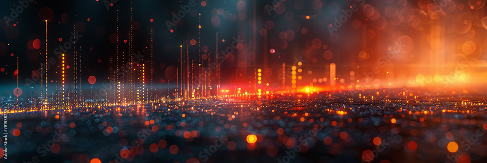 Fototapeta premium Global Financial Ecosystem: A Complex Web of Markets and Indicators