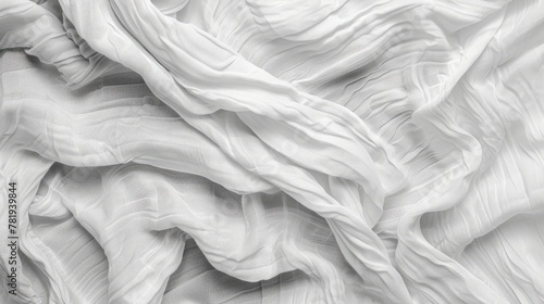 Soft White Textile Fabric Texture Background