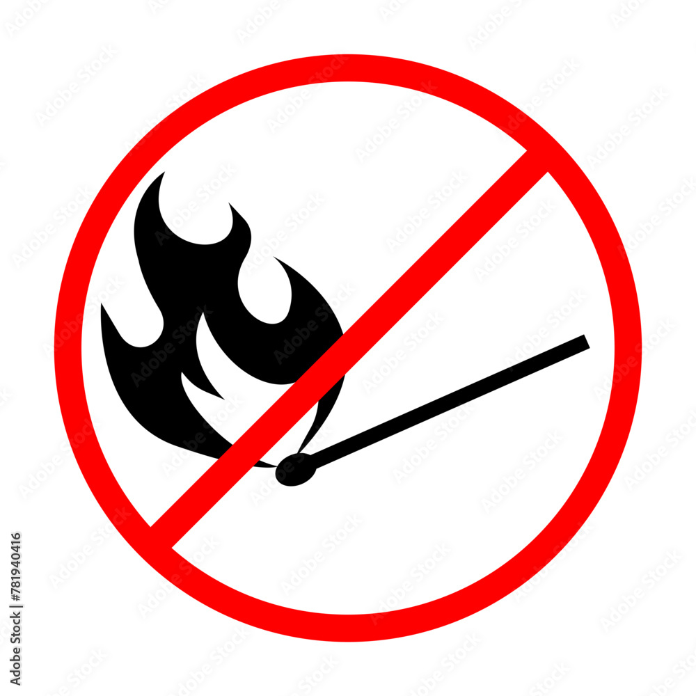No Fire or lighter Vector Sign icon symbol No Fire or lighter Vector Sign icon symbol