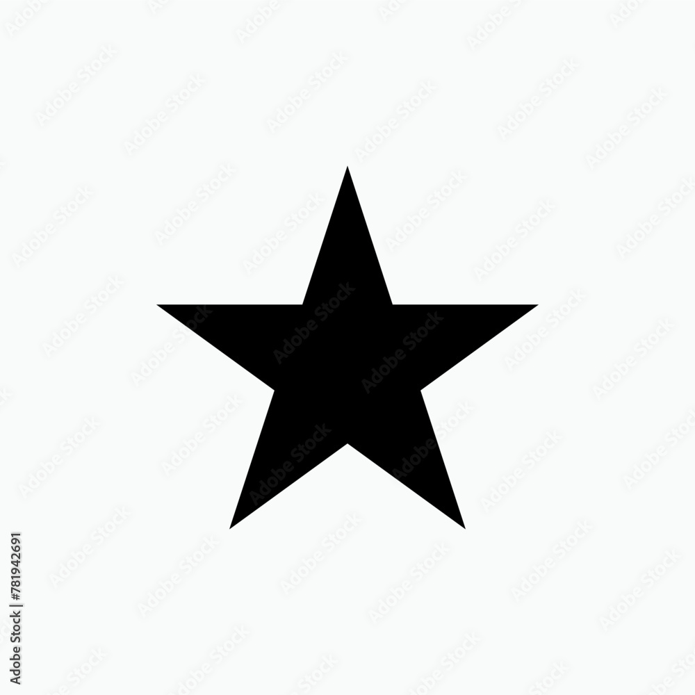 Star, Basic Shapes Icon. Geometric Forms Symbol. Star, Basic Shapes Icon. Geometric Forms Symbol.