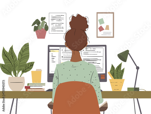 Blog Post Illustration: Content Creator Sharing Expertise and Building Credibility