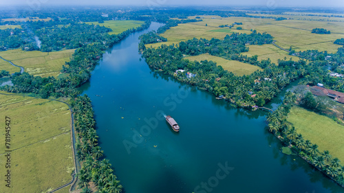 vembanad backwaters in alappuzha kerala india 