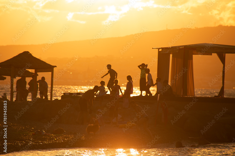 summer on the sea coast