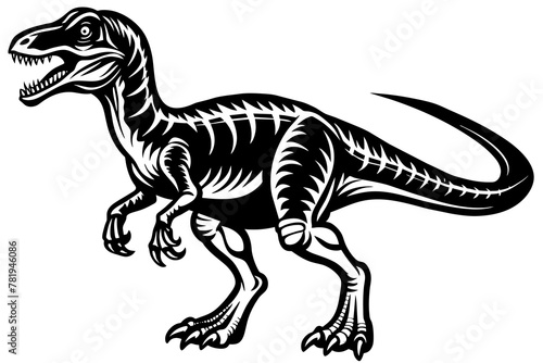 tyrannosaurus rex dinosaur vector © Jutish