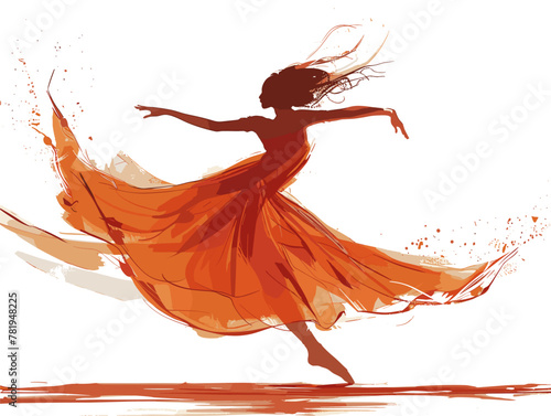 Pirouette In The Air: A Dancer's Graceful Expression of Beauty And Motion