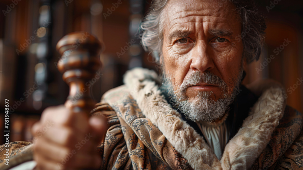 custom made wallpaper toronto digitaljustice and law concept.Male judge in a courtroom holding the gavel and balance scale and digital tablet computer hand wood hammer.